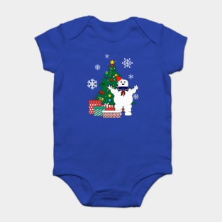 Stay Puft Ghostbusters Around The Christmas Tree Baby Bodysuit